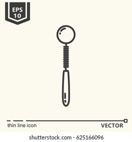 Thin line icon - Massage tool. EPS 10 Isolated object