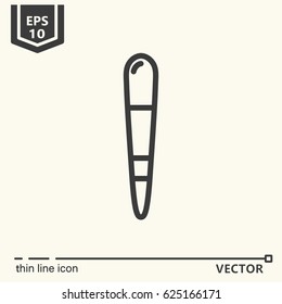 Thin line icon - Massage tool. EPS 10 Isolated object