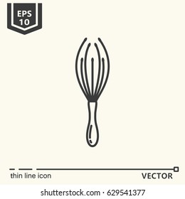 Thin line icon - Massage tool. EPS 10 Isolated object