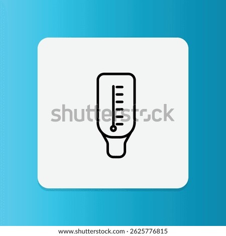 Thin line icon of a nebulizer device, used for administering asthma medication through mist inhalation.