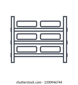 Thin Line Icon Rack Storage