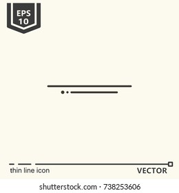 Thin line icon - line stand for icons. EPS 10 Isolated object