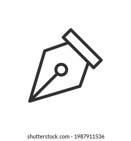 Thin line icon of vector. Vector outline sign for UI, web and app. Concept design of vector icon. Isolated on a white background.