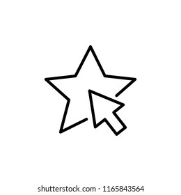 Thin line icon of vote, like, ranking, rating, review. Editable vector stroke 64x64 Pixel. 