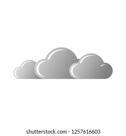 Thin line icon of weather, cloud, cloudy, rain. Editable vector stroke 64x64 Pixel.