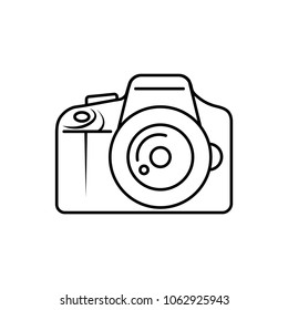 thin line icons for camera,vector illustrations
