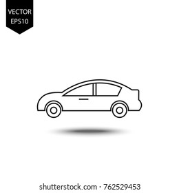 thin line icons for car,transportation,vector illustrations