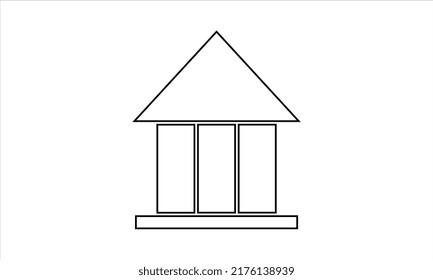  Thin line icons of homes and real estate. Outline symbol collection. Editable vector stroke.