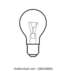 thin line icons for Light Bulb,Lamp,vector illustrations