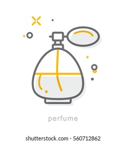 Thin line icons, Linear symbols, Perfume
