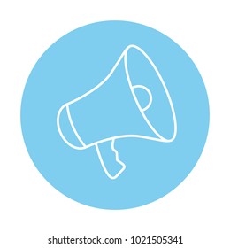 thin line icons for Megaphone,vector illustrations