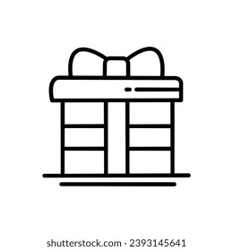 Iconos de línea delgada en la colección de navidades, ilustración