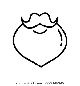 Iconos de línea delgada en la colección de navidades, ilustración