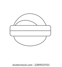 Thin line icons of restaurant and menu options. Outline symbol