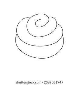 Die Speisekarte und die Speisekarte sind schlicht. Umrisssymbol