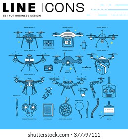 Thin Line Icons Set. Business Elements for Websites, Banners, Infographic Illustrations. Simple Linear Pictograms Collection. Logo Concepts Pack for Trendy Designs. Premium Quality Pictogram Pack