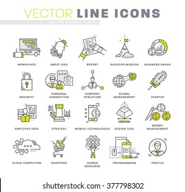 Thin Line Icons Set. Business Elements for Websites, Banners, Infographic Illustrations. Simple Linear Pictograms Collection. Logo Concepts Pack for Trendy Designs. Premium Quality Pictogram Pack