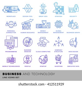 Thin Line Icons Set. Business Elements for Websites, Banners, Infographic Illustrations. Simple Linear Pictograms Collection. Logo Concepts Pack for Trendy Designs. Premium Quality Pictogram Pack