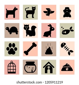 Thin line icons set of pets and veterinary. outline symbol collection. Editable vector stroke. 