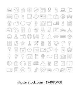 Thin line icons v.2
