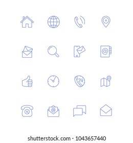 thin line icons vector