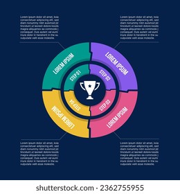 Thin line infographic scheme with 6 options. Vector template for
