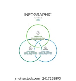 Infografía delgada de línea. Plantilla de diseño Vector Infográfico con iconos y opciones o pasos. Se puede utilizar para el diagrama de procesos, presentaciones, diseño de flujo de trabajo, banner, diagrama de flujo, gráfico de información.