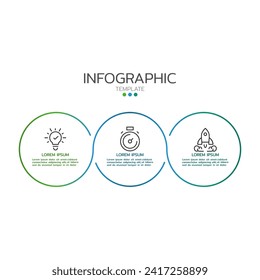 Thin line infographic. Vector Infographic design template with icons and options or steps. Can be used for process diagram, presentations, workflow layout, banner, flow chart, info graph.