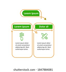 Thin line infographics design template with icon, Vector  elements for presentation.