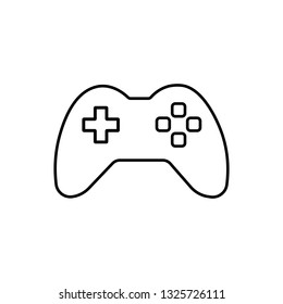 thin line joystick icon on white background