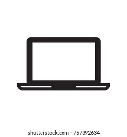 Thin line laptop icon