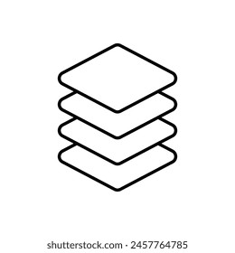 Thin Line Layers vector icon