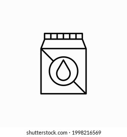 Dünne Linie Milch Umriss Symbol Vektorgrafik. Lineares Symbol für den Einsatz im Web und auf mobilen Geräten. Milchzeilensymbol, Getränke und Essen, Milchpackzeichen, Vektorgrafik, ein lineares Muster auf weißem Hintergrund.