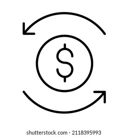 Thin-Geld-Back-Garantie-Symbol