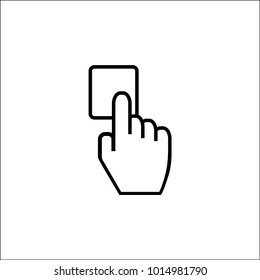 Thin Line Multi Touch, Hand, Finger, Gesture Icon Suitable For Info Graphics, Websites And Print Media And Interfaces. Line Vector Icon.