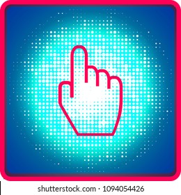 Thin Line Multi touch, hand, finger, gesture icon suitable for info graphics, websites and print media and interfaces. Line vector icon.