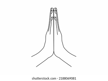 789 Namaste Line Symbol Images, Stock Photos & Vectors | Shutterstock