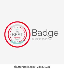 Thin line neat design logo, clean modern concept, premium quality stamp
