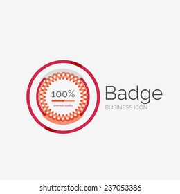 Thin line neat design logo, clean modern concept, premium quality stamp