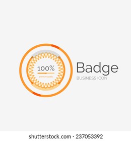 Thin line neat design logo, clean modern concept, premium quality stamp