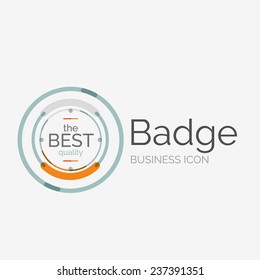 Thin line neat design logo, clean modern concept, premium quality stamp