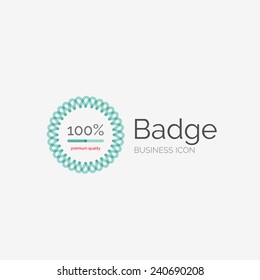 Logotipo de design fino e elegante, conceito moderno limpo, selo de qualidade premium