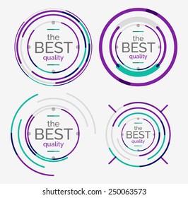 feines Design-Logo-Set, sauberes, modernes Konzept, hochwertiger Stempel