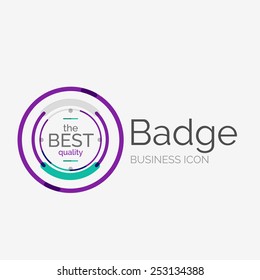 Thin line neat design logo, clean modern concept, premium quality stamp