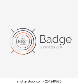 Thin line neat design logo, clean modern concept, premium quality stamp