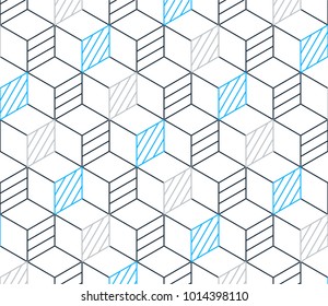 Thin line pattern, subtle geometric vector background
