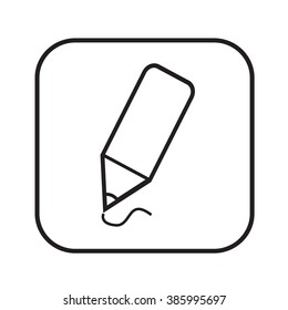 Thin Line Pencil Icon Illustration design