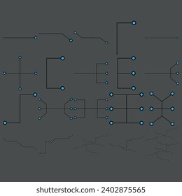 thin line pointer infographic elements