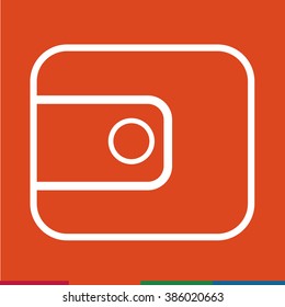 Thin Line Purse Icon Illustration design