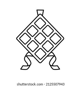 Diamantsymbol mit dünner Linie